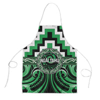 Aotearoa Ngai Tahu Apron Maori Iwi Poutama Puhoro Tattoo LT14 Green - Polynesian Pride