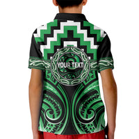 Aotearoa Ngai Tahu Personalised Kid Polo Shirt Maori Iwi Poutama Puhoro Tattoo LT14 - Polynesian Pride