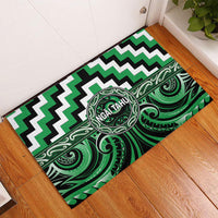 Aotearoa Ngai Tahu Rubber Doormat Maori Iwi Poutama Puhoro Tattoo LT14 - Polynesian Pride
