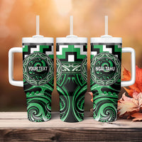 Aotearoa Ngai Tahu Personalised Tumbler With Handle Maori Iwi Poutama Puhoro Tattoo LT14 - Polynesian Pride