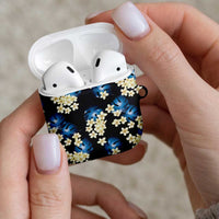 Blue Tropical Hawaii AirPods Case Seamless Monstera Plumeria Hawaiian Pattern - Polynesian Pride