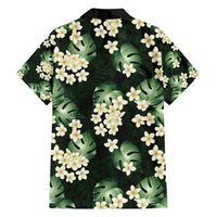 Green Tropical Hawaii Family Matching Puletasi and Hawaiian Shirt Seamless Monstera Plumeria Hawaiian Pattern LT14 - Polynesian Pride