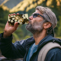Gold Tropical Hawaii 4 in 1 Can Cooler Tumbler Seamless Monstera Plumeria Hawaiian Pattern - Polynesian Pride