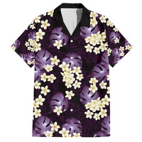 Purple Tropical Hawaii Hawaiian Shirt Seamless Monstera Plumeria Hawaiian Pattern - Polynesian Pride