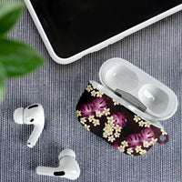 Pink Tropical Hawaii AirPods Case Seamless Monstera Plumeria Hawaiian Pattern - Polynesian Pride