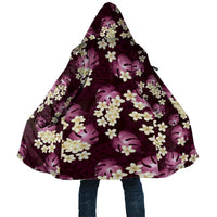 Pink Tropical Hawaii Cloak Seamless Monstera Plumeria Hawaiian Pattern - Polynesian Pride