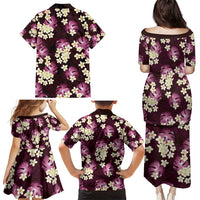 Pink Tropical Hawaii Family Matching Puletasi and Hawaiian Shirt Seamless Monstera Plumeria Hawaiian Pattern LT14 - Polynesian Pride
