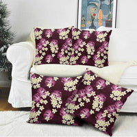 Pink Tropical Hawaii Pillow Cover Seamless Monstera Plumeria Hawaiian Pattern - Polynesian Pride