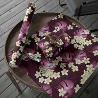 Pink Tropical Hawaii Wrapping Paper Seamless Monstera Plumeria Hawaiian Pattern - Polynesian Pride