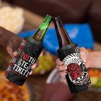 Aotearoa Toitu Te Tiriti 4 in 1 Can Cooler Tumbler Honour The Treaty Maori Haka