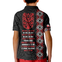 Aotearoa Toitu Te Tiriti Kid Polo Shirt Honour The Treaty Maori Haka LT14 - Polynesian Pride