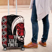 Aotearoa Toitu Te Tiriti Luggage Cover Honour The Treaty Maori Haka