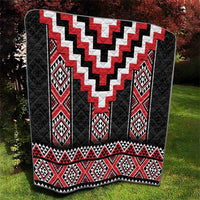 Red Taniko Aotearoa Quilt Niho Taniwha Mix Poutama LT14