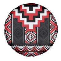 Red Taniko Aotearoa Spare Tire Cover Niho Taniwha Mix Poutama LT14