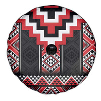 Red Taniko Aotearoa Spare Tire Cover Niho Taniwha Mix Poutama LT14