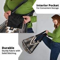 Brown Taniko Aotearoa Grocery Bag Niho Taniwha Mix Poutama