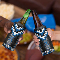 Blue Taniko Aotearoa 4 in 1 Can Cooler Tumbler Niho Taniwha Mix Poutama LT14