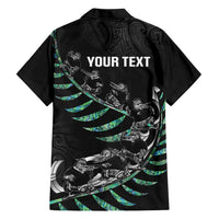 Custom New Zealand Silver Fern Rugby Hawaiian Shirt Aotearoa Kiwi Maori Pattern LT14 - Polynesian Pride