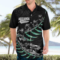 Custom New Zealand Silver Fern Rugby Hawaiian Shirt Aotearoa Kiwi Maori Pattern LT14 - Polynesian Pride