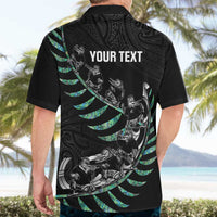 Custom New Zealand Silver Fern Rugby Hawaiian Shirt Aotearoa Kiwi Maori Pattern LT14 - Polynesian Pride