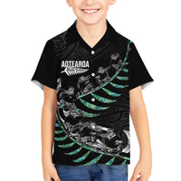 Custom New Zealand Silver Fern Rugby Hawaiian Shirt Aotearoa Kiwi Maori Pattern LT14 - Polynesian Pride