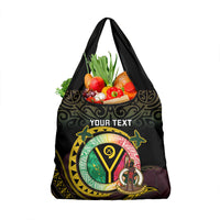 Personalised Vanuatu Grocery Bag Yumi 46th Hapi Independens Dei - Black Version LT14 1-pack One Size Black - Polynesian Pride