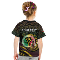 Personalised Vanuatu Kid T Shirt Yumi 45th Hapi Independens Dei - Black Version LT14