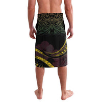 Personalised Vanuatu Lavalava Yumi 46th Hapi Independens Dei - Black Version LT14 - Polynesian Pride