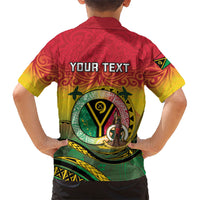 Personalised Vanuatu Family Matching Puletasi and Hawaiian Shirt Yumi 45th Hapi Independens Dei - Reggae Version LT14