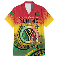 Personalised Vanuatu Family Matching Puletasi and Hawaiian Shirt Yumi 45th Hapi Independens Dei - Reggae Version LT14