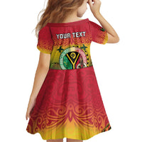 Personalised Vanuatu Family Matching Tank Maxi Dress and Hawaiian Shirt Yumi 45th Hapi Independens Dei - Reggae Version LT14