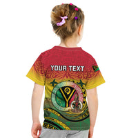Personalised Vanuatu Kid T Shirt Yumi 46th Hapi Independens Dei - Reggae Version LT14 - Polynesian Pride