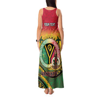 Personalised Vanuatu Tank Maxi Dress Yumi 45th Hapi Independens Dei - Reggae Version LT14