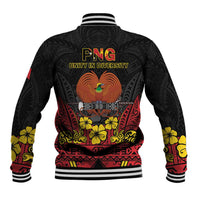 Papua New Guinea Independence Day Baseball Jacket PNG Bird of Paradise 50th Anniversary LT14 - Polynesian Pride
