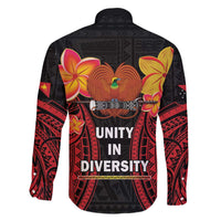 Papua New Guinea Independence Day Family Matching Off The Shoulder Long Sleeve Dress and Hawaiian Shirt PNG Since 1975 LT14