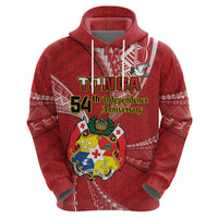 Personalised Tonga Independence Day Hoodie Happy 54th Independence Anniversary Ngatu Pattern LT14 - Polynesian Pride