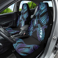 Polynesia Sea Turtle Day Car Seat Cover Tribal Honu Plumeria Polynesian Pattern