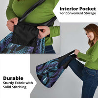 Polynesia Sea Turtle Day Grocery Bag Tribal Honu Plumeria Polynesian Pattern