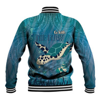 World Sea Turtle Day Polynesia Baseball Jacket Go With The Flow