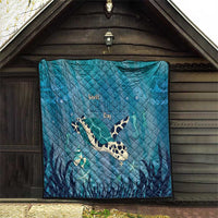 World Sea Turtle Day Polynesia Quilt Go With The Flow