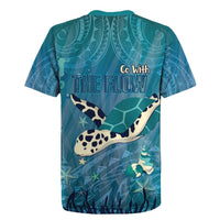 World Sea Turtle Day Polynesia Rugby Jersey Go With The Flow