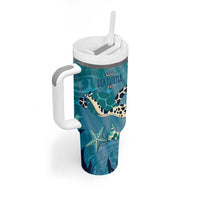 World Sea Turtle Day Polynesia Tumbler With Handle Go With The Flow