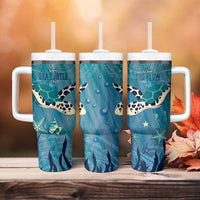 World Sea Turtle Day Polynesia Tumbler With Handle Go With The Flow