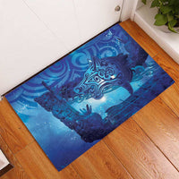 Kuri New Zealand Matariki Rubber Doormat Aotearoa Dog Waka Maori New Year Galaxy Vibes LT14 - Polynesian Pride