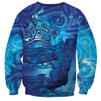 Kuri New Zealand Matariki Sweatshirt Aotearoa Dog Waka Maori New Year Galaxy Vibes LT14 - Polynesian Pride
