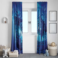 Kuri New Zealand Matariki Window Curtain Aotearoa Dog Waka Maori New Year Galaxy Vibes LT14 - Polynesian Pride