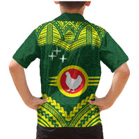 Manu'a Flag Day Family Matching Mermaid Dress and Hawaiian Shirt Polynesian Pattern National Color Proud LT14 - Polynesian Pride