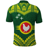 Manu'a Flag Day Polo Shirt Polynesian Pattern National Color Proud