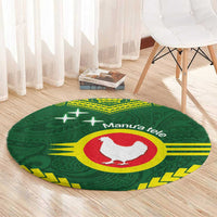 Manu'a Flag Day Round Carpet Polynesian Pattern National Color Proud