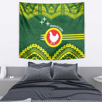 Manu'a Flag Day Tapestry Polynesian Pattern National Color Proud
